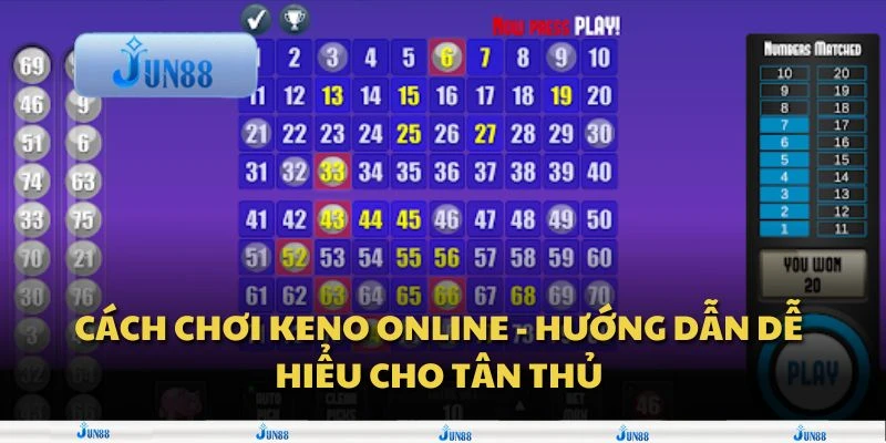 Cách chơi keno online - Hướng dẫn dễ hiểu cho tân thủ