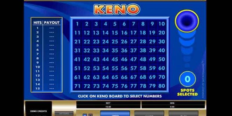 Tìm hiểu luật chơi keno online chi tiết