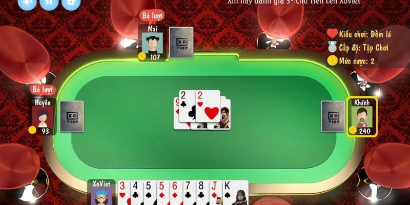 Bật mí thủ thuật chơi bài tiến lên cơ bản 